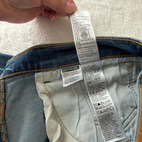 Levi’s 506 Men’s Straight Leg Jeans Size 33X30 Medium Wash - Picture 14 of 15